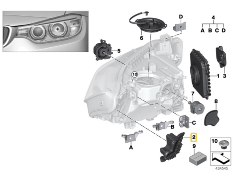 NEUE OE BLINKER MODUL LED RECHTS BMW 3 F30 F31 M3 LCI 63117419620 - 3